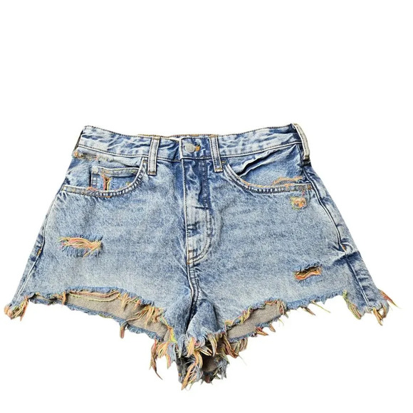 Anthropologie Pilcro Cutoff Denim Shorts Multicolor - Picture 1 of 8